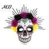 Halloween Skull Mask Mardi Gras Mask, Venetian Party Sugar Undead Bride Masquerade Masks for Cosplay Mexican