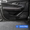 For Changan Unik Uni k    2024 Carbon Fiber Pattern Door Anti Kick Pad Is Anti Stepping Wear Resistant And Easy