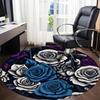 1pc Floral Bouquet Roses Office Round Area Rug, Indoor Mat Suitable ForOffice, Under Office Chairs Bedroom Living Room Home Decor, Room Deco,  N44