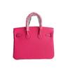 Gold Buckle Classic Fashionable Women's First-layer Cowhide Lychee Leather Handbag