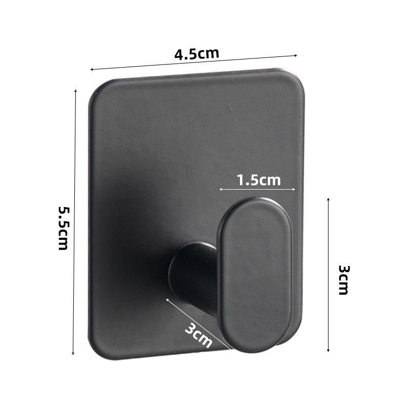 Stainless Steel Punch-Free Wall-Mounted Couple Coat Hooks