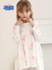 Peppa Pig Spring/Autumn Princess Dress for Kids – Cute Long-Sleeve, Round Neck