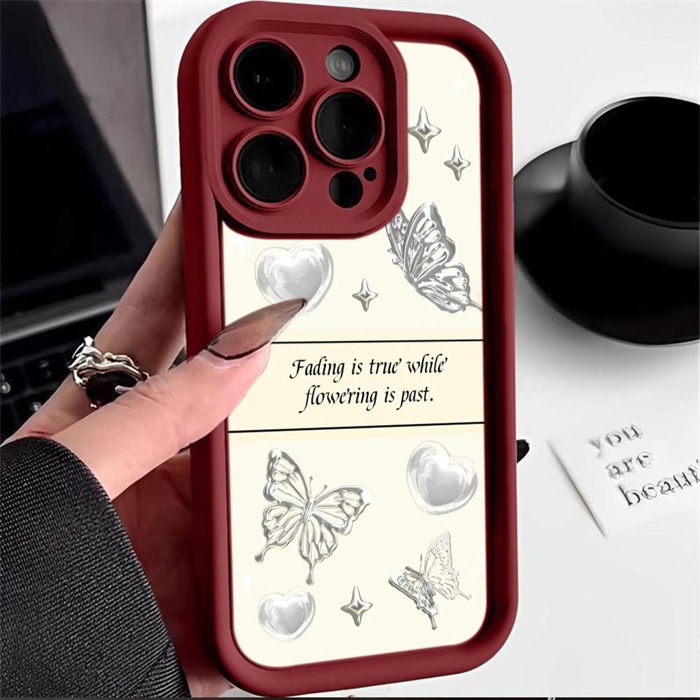 Angel Eye Soft Phone Case for Samsung A13 A23 A53 A14 A24 A34 A54 A15 A25 A35 A55 S20 S23 FE S24 Ultra Ae67 Butterfly flower Cute cartoon art design