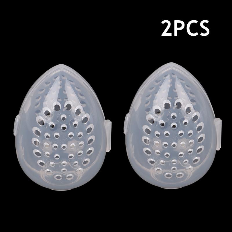 1/2/5PCS Clear Egg Shaped Empty Makeup Sponge Storage Box Portable Plastic Cosmetic Puff Organizer Rack Blender Holder Stand