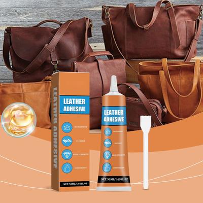 Leather Adhesive, 50ml Transparent Leather Glue, Can Be Used For Sofas, PU Leather, Jackets, Car Seats, Wallets And Other Leather Crafts