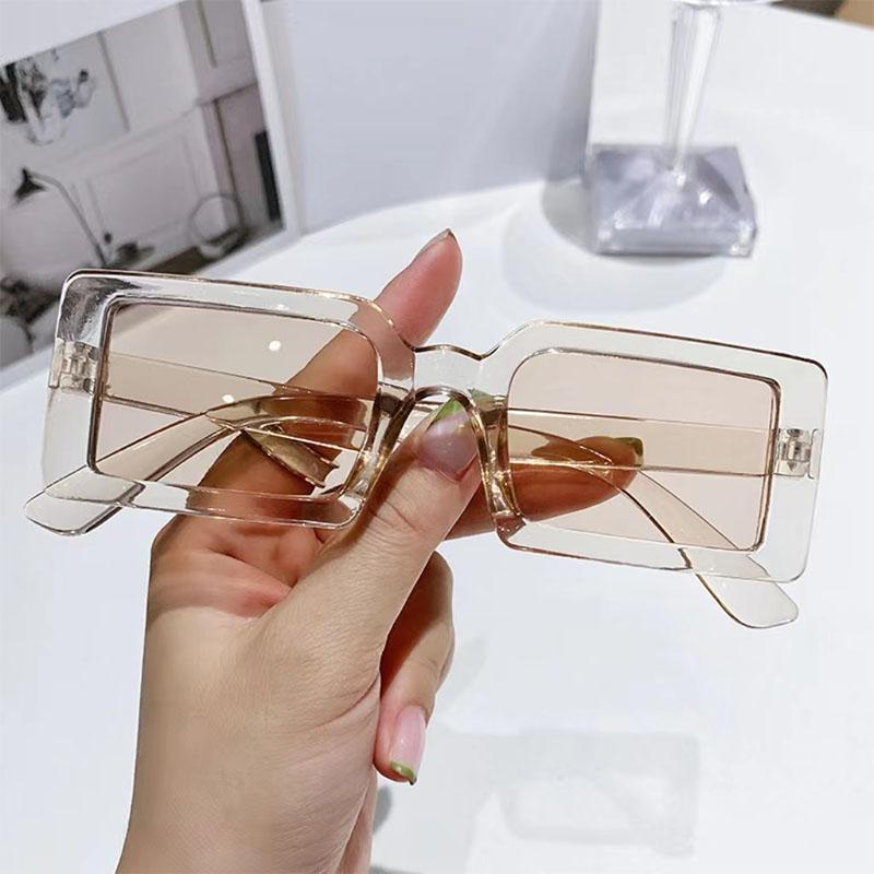 New Women's Small Frame Sunglasses Women Fashion Jelly Color Square Sun Glasses Outdoor Travel Trend Eyewear UV400