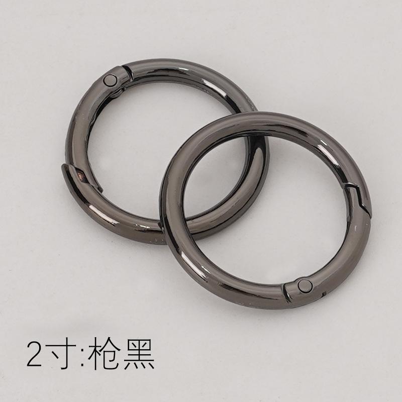 DIY Zinc Alloy Spring Ring, Key Ring, Metal Round Ring, Spring Ring, Round Pendant Buckle, Movable Opening Ring