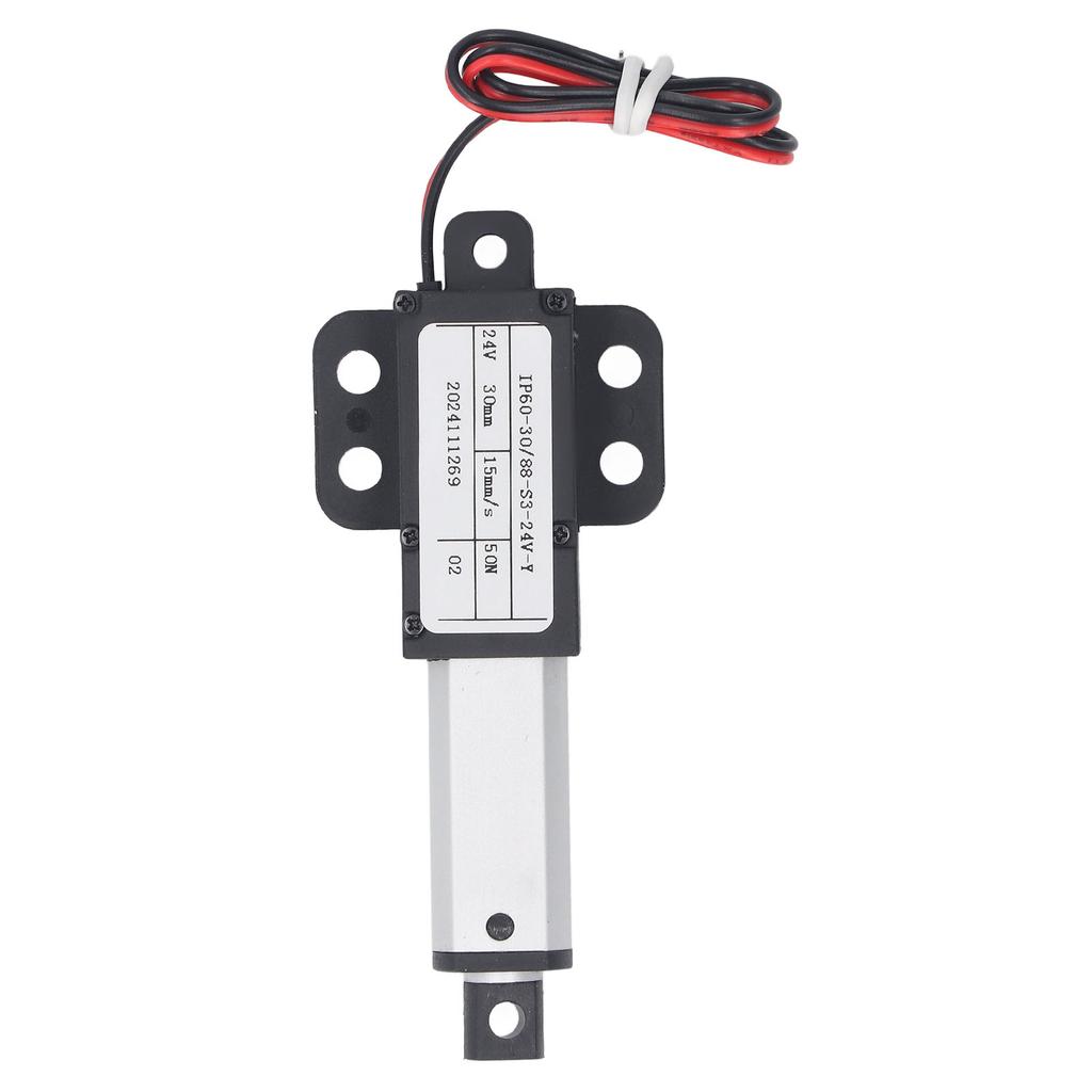 Mini Electric Linear Actuator 24V 30mm Stroke 50N Thrust 15mms Speed IPX4 Water Proof Electric