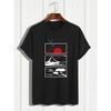 European Size Men's Summer Printed Short Sleeve T-Shirt Top