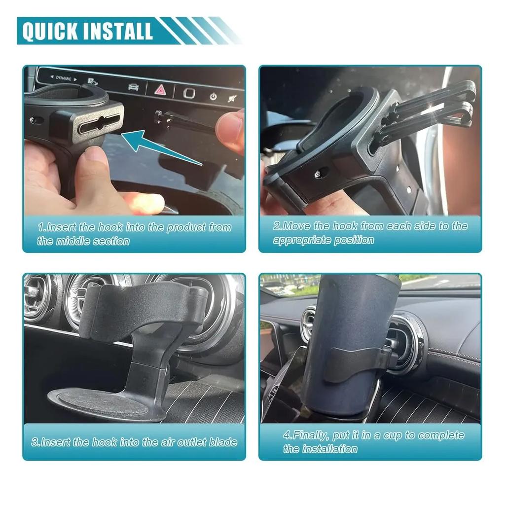 Universal Car Air Vent Drink Cup Bottle Holder Auto Truck Water Holders Stands Rack Durable Adjustable Car Truck Vents Cup Rack