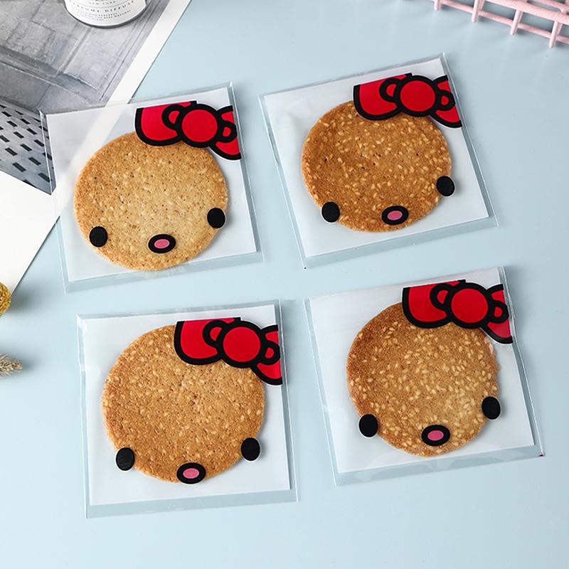 100Pcs Plastic Printed Storage Bag Hello Kitty Kawaii Cute Pochacco Sealed Bag Note Packaging Cartoon Self-Adhesive Gift Bag