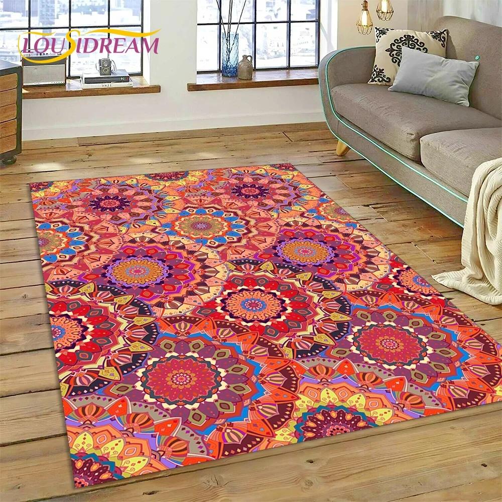 Lastest Nordic Turkish Bohemia Celt Rug Carpet for Living Room Bedroom Home Decor,Floor Mat Non-slip Decoration for Sofa Doormat