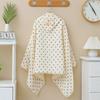 Infant Hooded Towel Gauze-Cotton Breathable Bathrobe Print Summer Sun-proof Cloak Bath Towel Gender Neutral Soft Towel