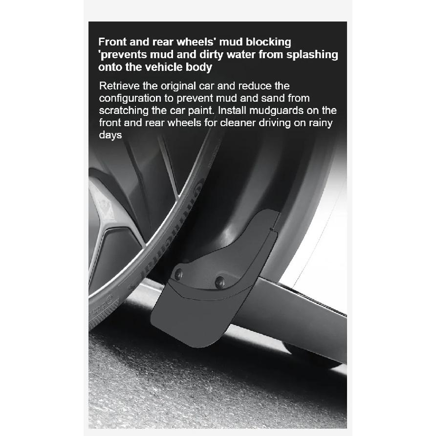 Fender For Tesla Model YL 2026 Mud Flaps Splash Guard Flap 6-Seater YL Fenders Anti-Snow Anti-Sand Front Rear TPE Car Protection
