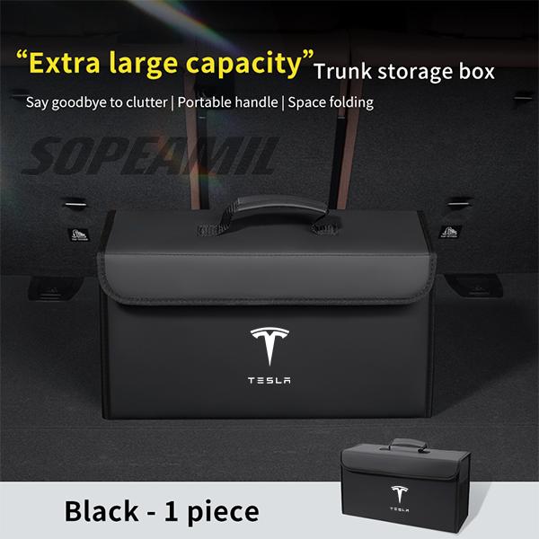 Car Trunk Storage Box Organizer Foldable Stowing Tidying Bag Tesla Model 3 Model Y Model S Model X CyberTruck Roadster Model Y L