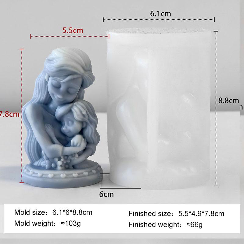 

DIY Mother s Day Handmade Gift Aroma Candle Silicone Mold Portrait Body Gypsum Resin Ornaments Mould Soap Candle Making Supplies
