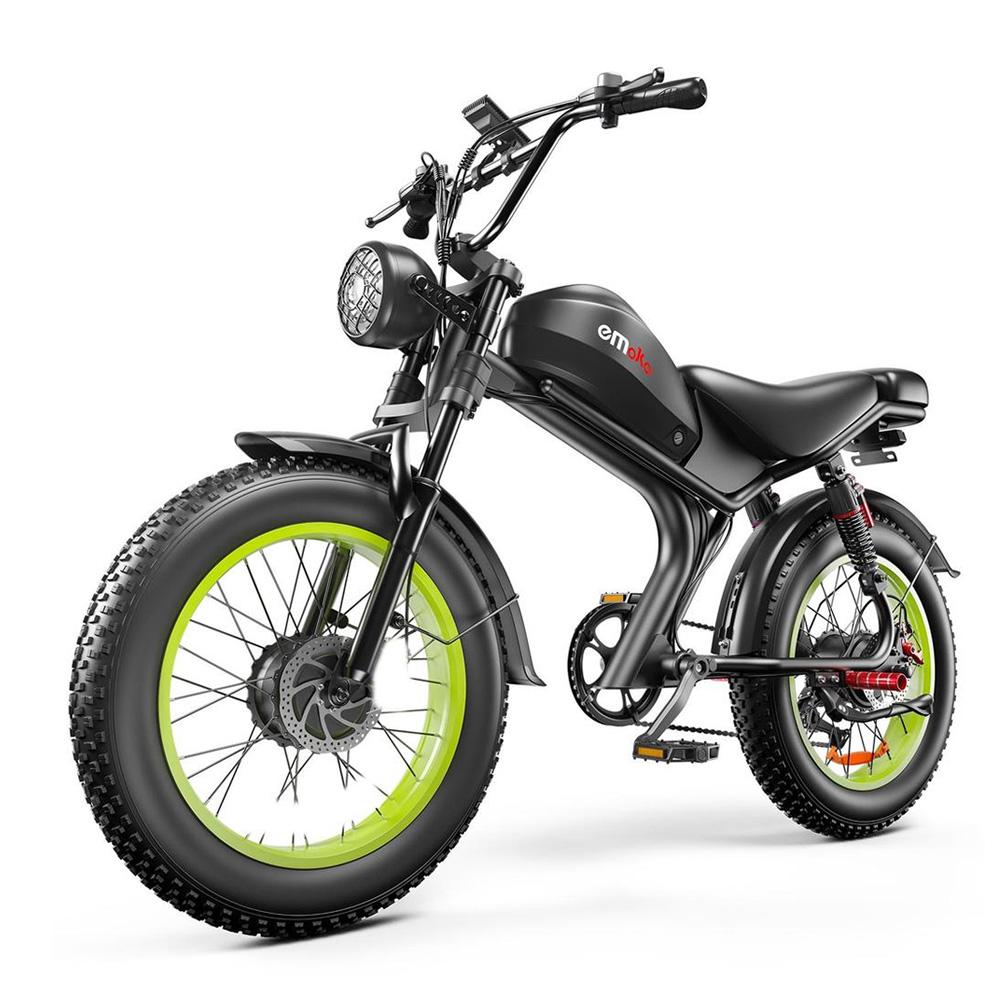 EMOKO C93-D 2×1000W Dual Motor Electric Bicycle 48V23Ah Removable Battery, 80km Max Range(PAS), Full Suspension Pedelec for Outdoor Adventure