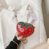 Women'S Strawberry Crossbody Bag -  Purse with Detachable Chain Strap, Synthetic Handbag for Everyday & Formal Events, Valentine'S Day Gift for Women