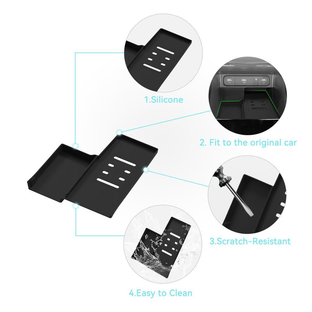 For Kia Sorento 2025-2025 (only for US Version) Car Anti Dirt Pad Mobile Wireless Charging Anti-Slip Mats Interior Accessiories