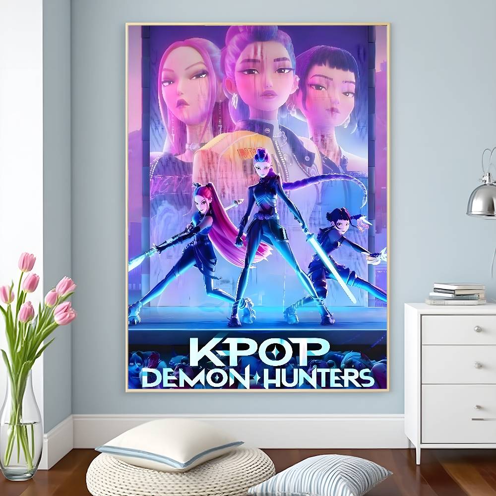 KPop D-Demon H-Hunters plakát HD samolepicí voděodolné plakáty všestranná dekorace do domácností, barů, hotelů a dalších věcí