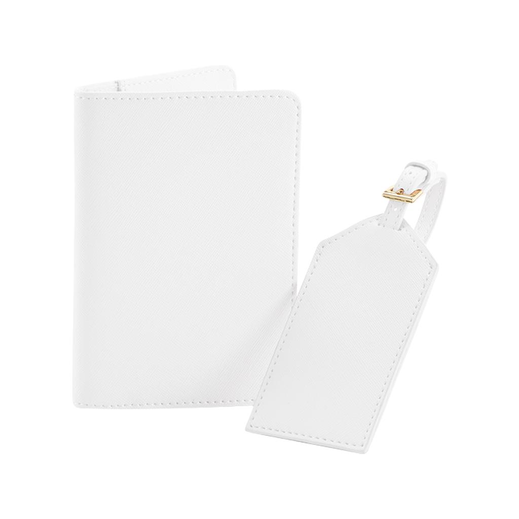 BagBase Boutique Passport Holder and Luggage Tag Set