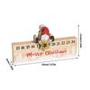 Countdown To Christmas Calendar Sliding Sleigh Gnome Ornament Double-Sided 24 Numbers Design Wooden Advent Countdown For Winter