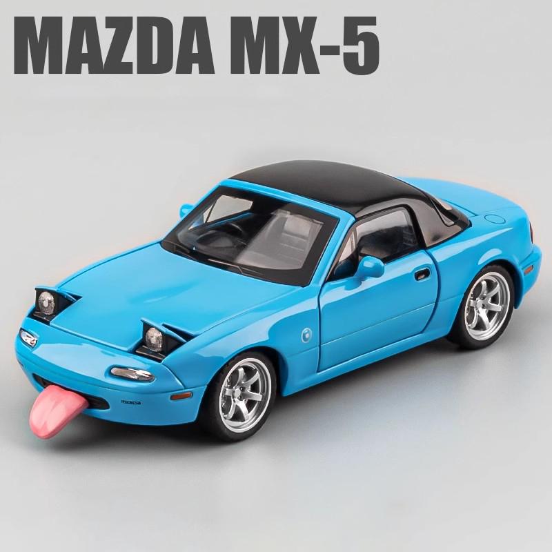 1:32 Mazda RX7 AE86 JDM Mazda MX5 Car Model Alloy Car Die Cast Toy Car Model Sound and light Children's Toy Collectibles