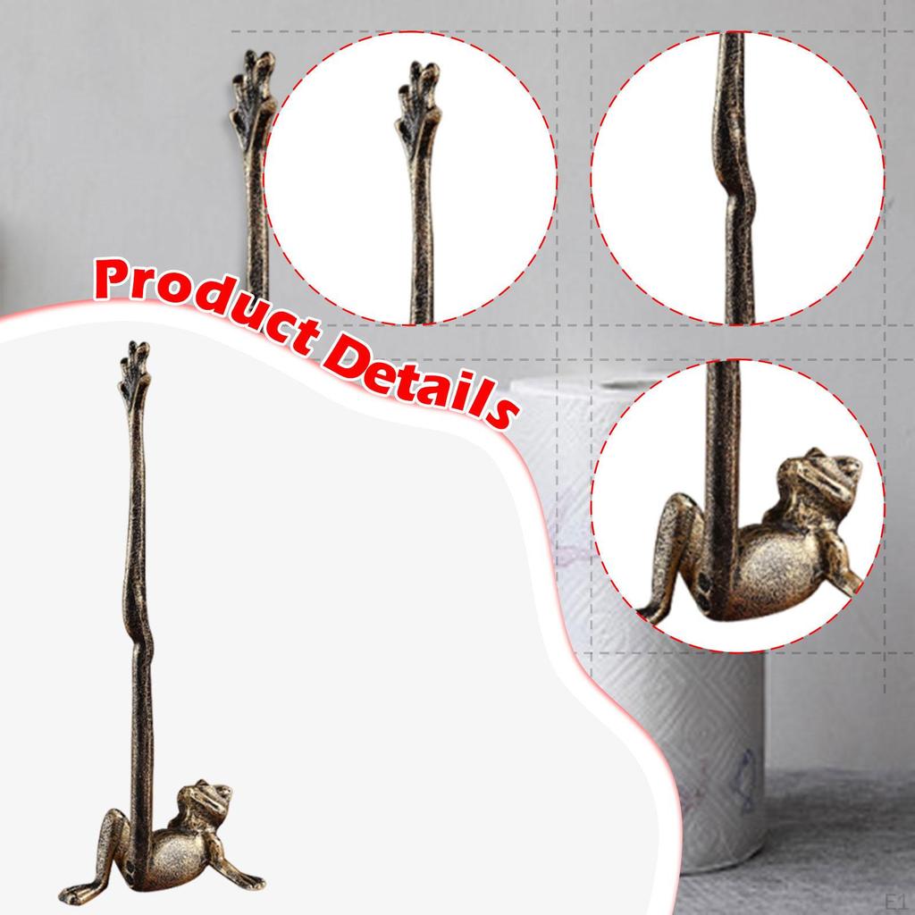 Countertop Paper Towel Holder Organizer Farmhouse Metal Freestanding Frog Shaped Toilet Stand