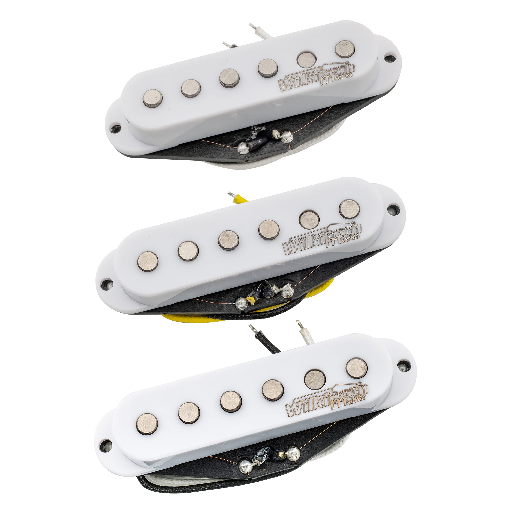 

Wilkinson Vintage Tone Alnico V Guitar Pickup White Strat-Style Set,