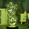 3d Characters Usb Night Light Touch Change Color Seven Colors Lamp Table
