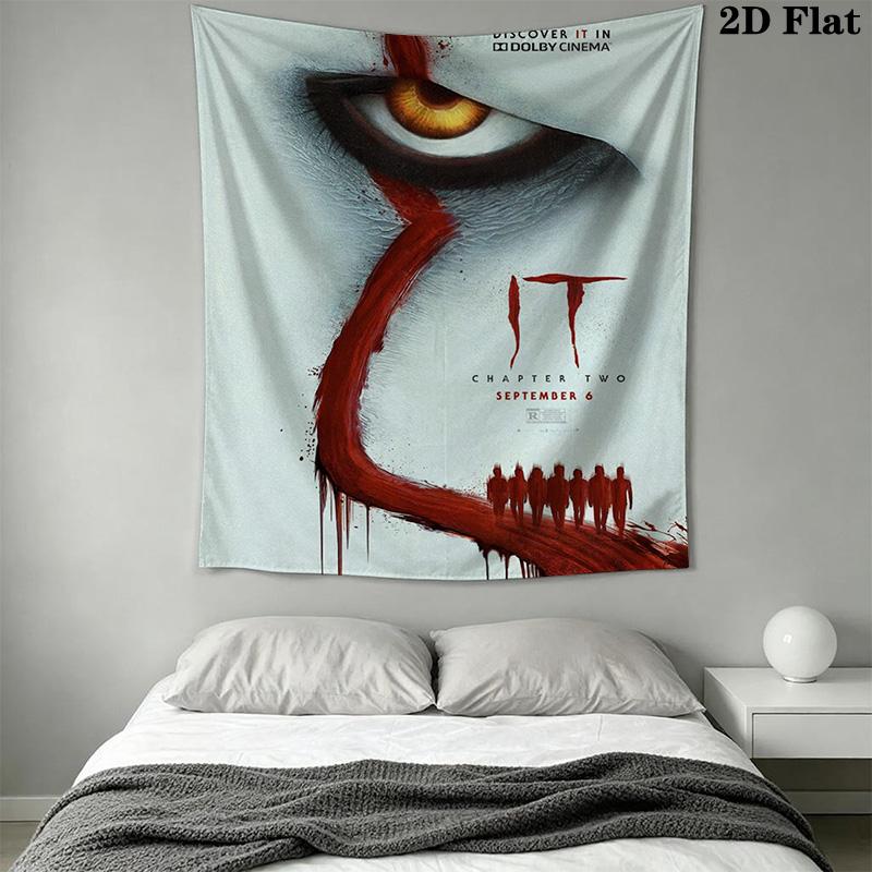 Horror Movie Characters Tapestry Tapestry Background Cloth Wallmounted Wall Covering Decoration Christmas Gift Homestay Soft Decoration Tapestry