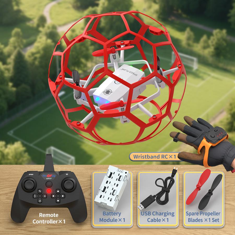 Children's Football Competition Spherical Hollow Cup Football Drone Science and Education Quadcopter Holiday Gift Toy