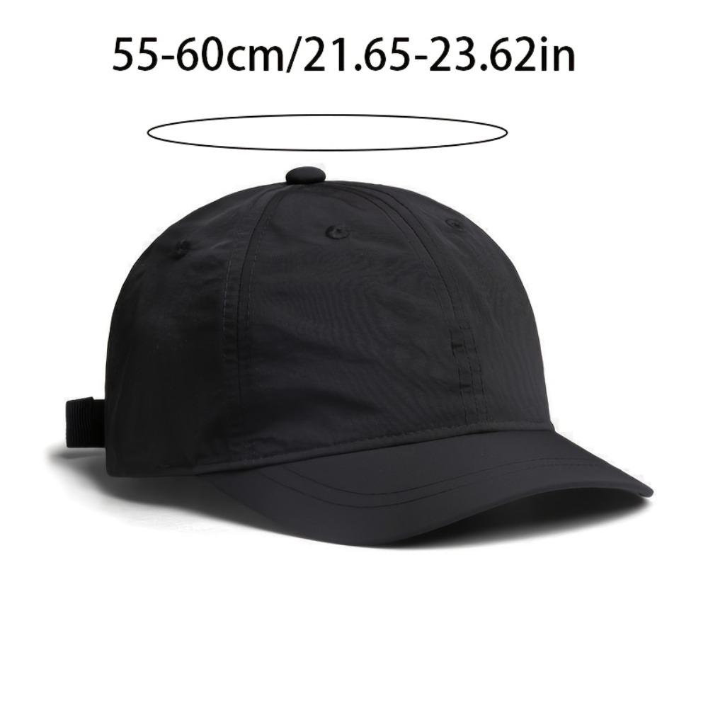 Thin Soft Top Baseball Cap Quick-Dry Outdoor Running Sports Hat Unisex Sun Protection Visor Slim Face Fit Breathable Summer Cap