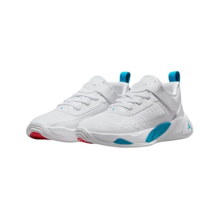 Air Jordan Luka 1 PS Legend Of 7 Kids Sneakers White Neo-Turquoise Bright-Crimson DR6086-104