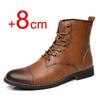 Aufzugschuhe Herren Westernstiefel 8cm Höherwerdende Schuhe Mann Erhöhte Innere Unsichtbare Höherwachsende Herren Lift Schuhe