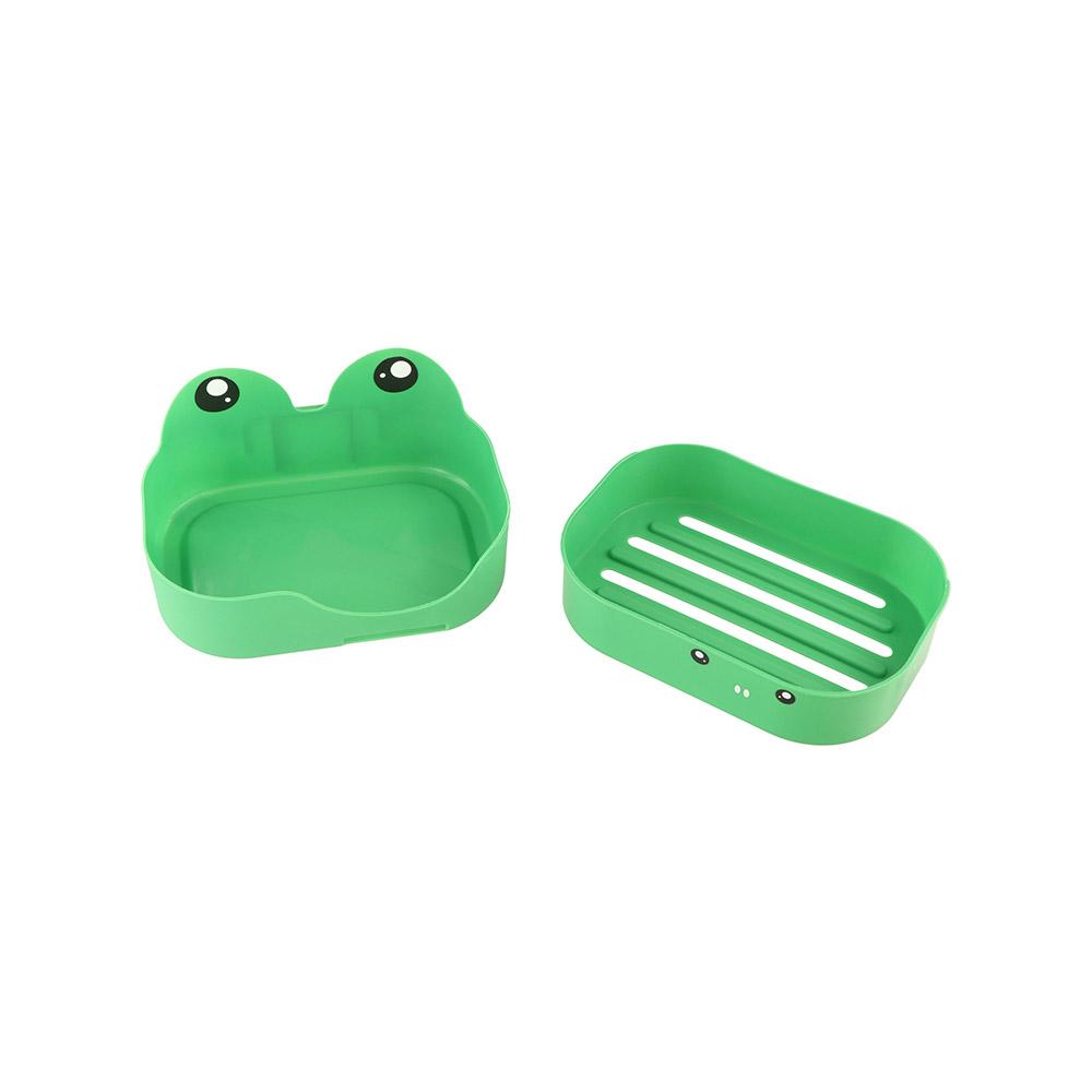 Double-layer Cartoon Soap Holder Wall Mounted Drain Soap Storage Box Creative Soap Tray  Home