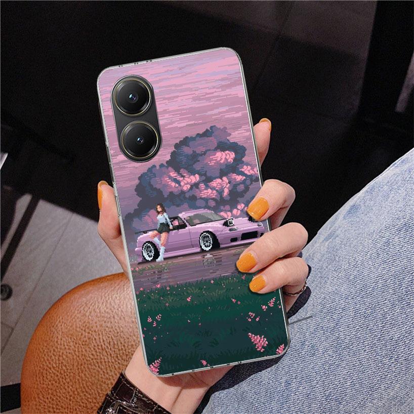 

JDM Car MX5 Cute Phone Case For Xiaomi Poco X7 X6 X5 Pro F7 Ultra Redmi 15C 15 13C 13 12C 12 10 10A 10C 9 9A 9C 9T Cover Poco X7 Redmi 12C