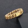 Kalen 19-21cm Long Stainless Steel Men's Bracelet Vintage Biker Party Fashion Jewelry Metal Polka Dot Chain Thick Accessories