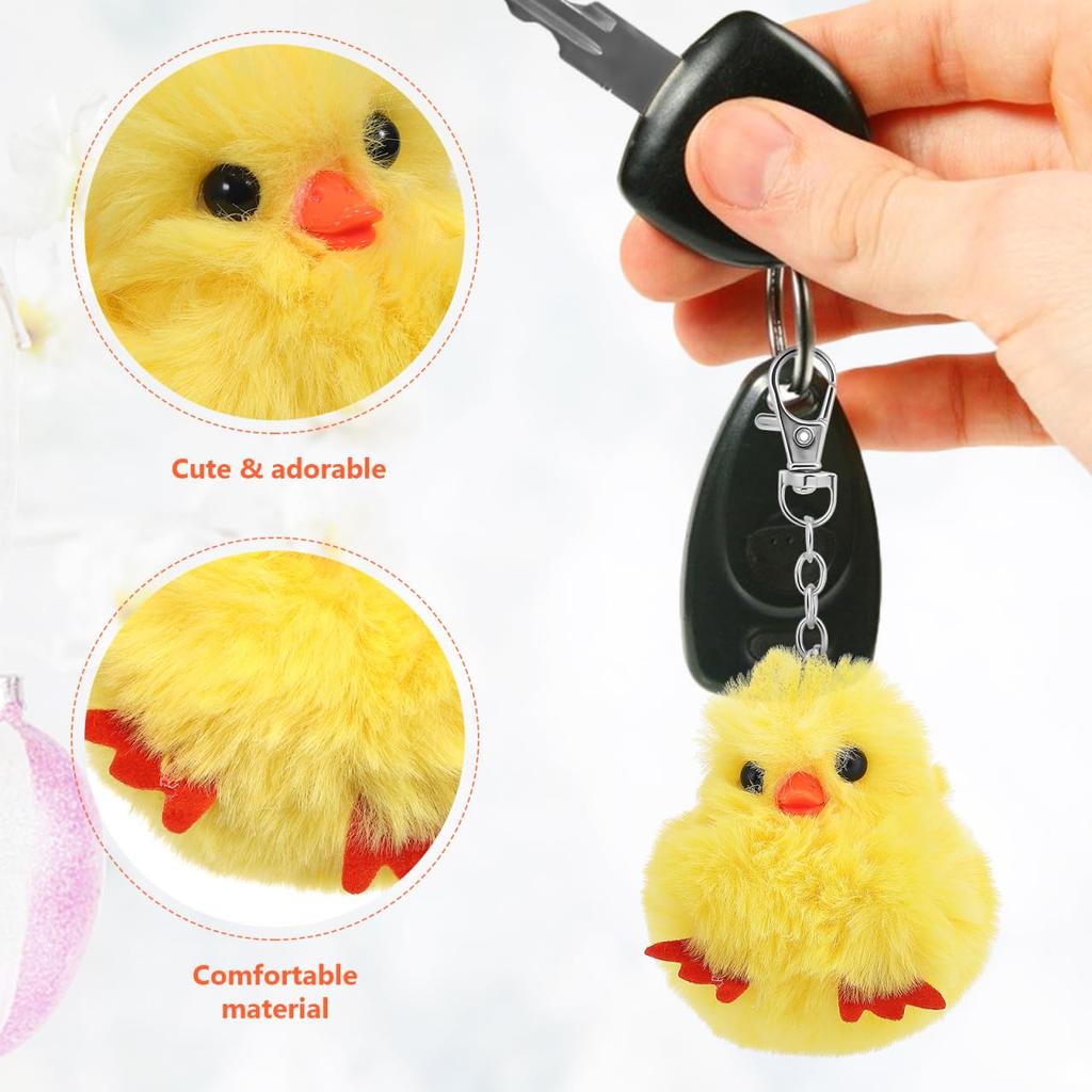 CALLARON Duck Plush Keychains, Set of 10, Cute Bag Pendants for High School Students, Perfect for Graduations, Entrance Ceremonies, and Birthdays