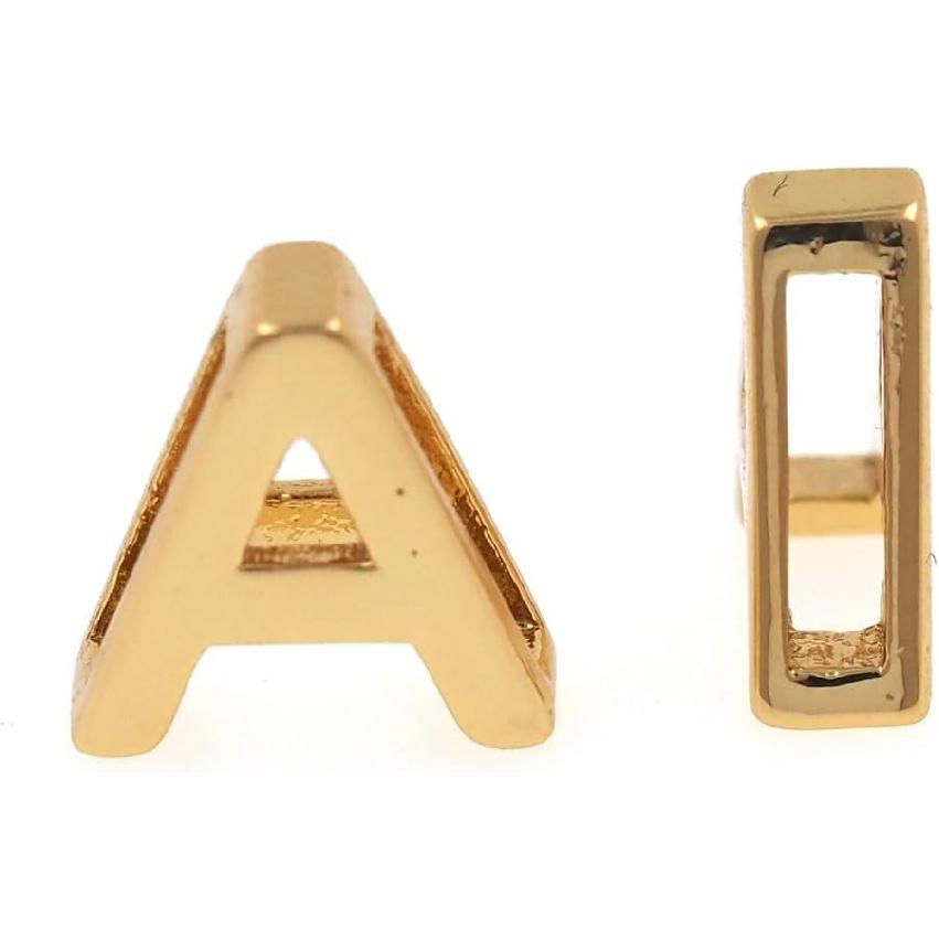 26pcs 18k Gold Filled Letter Charms,Initial Charms,Letter Pendants for DIY Bracelet Necklace Jewelry Making