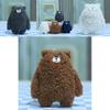 Adorable Cute Bear Plush Keychain Soft Stuffed Animal Doll Bag Pendant Accessory