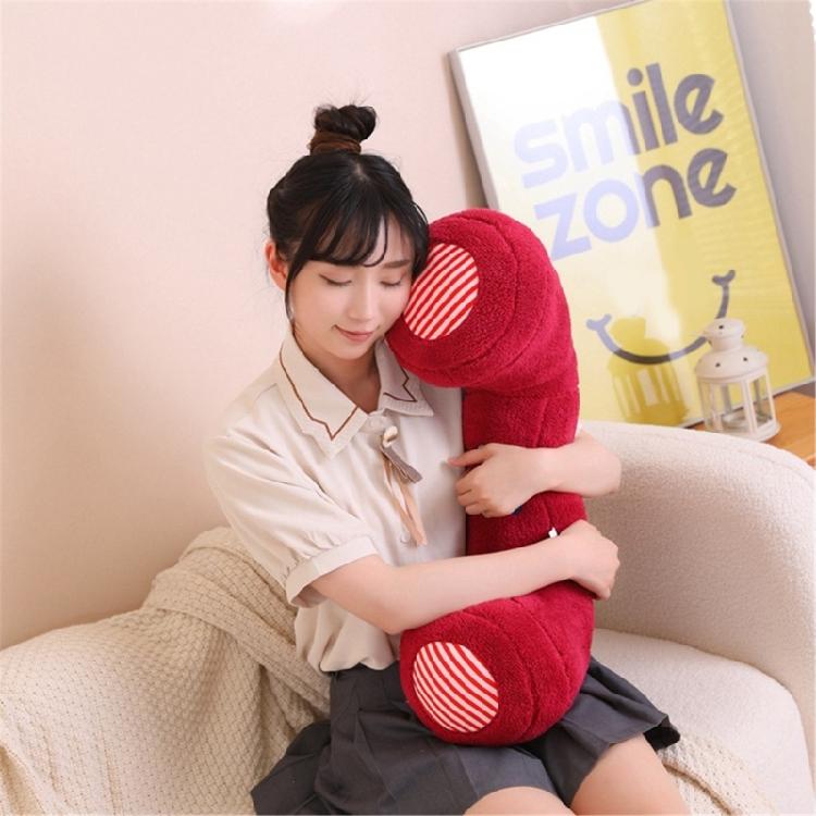 Plush Phone Shape Throw Pillow Creative Seating Cushions for Bedroom Sofa Chair
