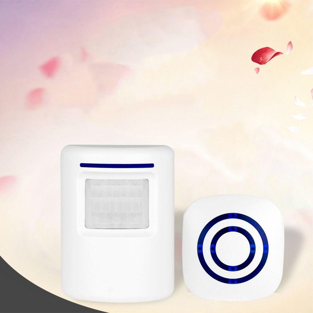 Volume Adjustment PIR Infrared Sensor 38 Chimes Receiver Transmitter Wireless Doorbell Office