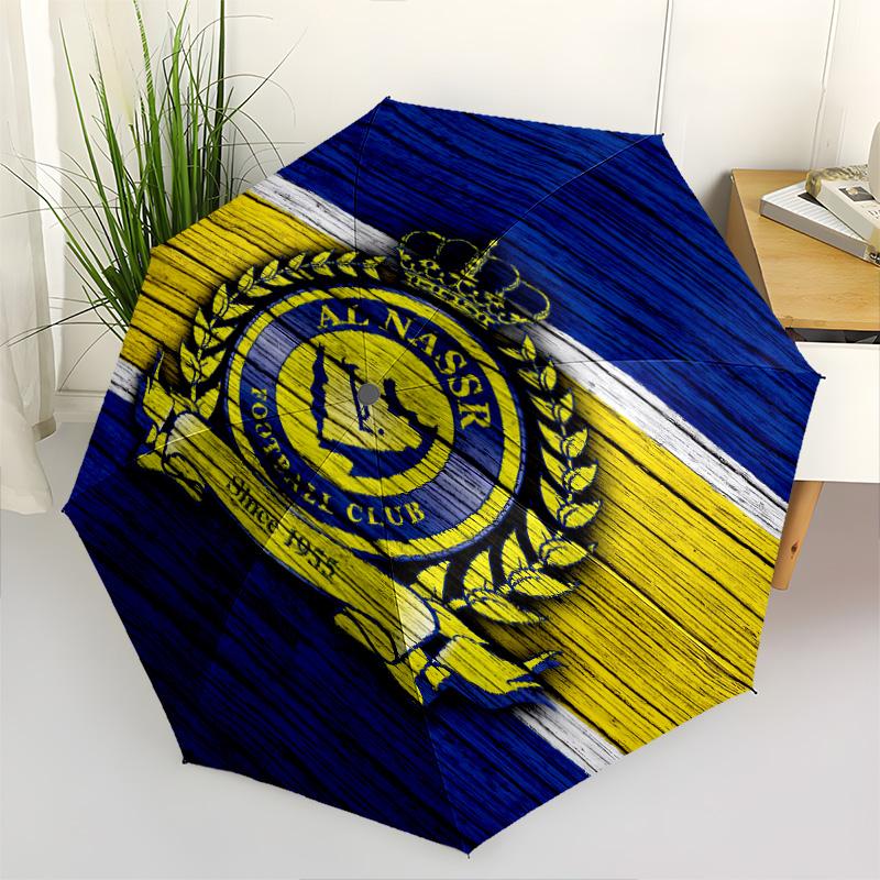 1 PC Automatic Folding Umbrella - Alnassr Pattern Portable Foldable Design With 8 Ribs Christmas Birthday Gifts
