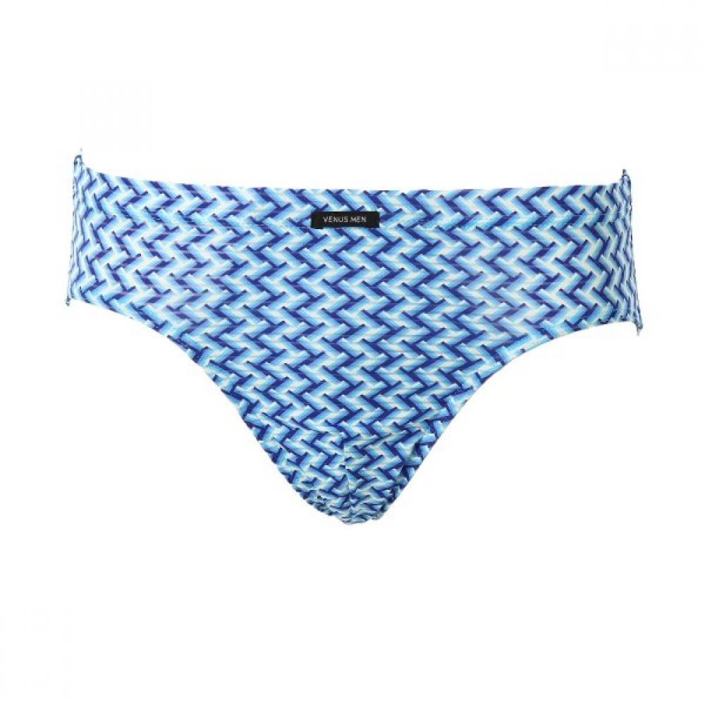 Stretchy Zigzag Print Triangle Panty 2 Pack Vmp7289set blue/grey/95