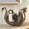 Halloween Unique Tentacles Skull Animal Sculpture Cup Holders Resins Ornament Hanging Hook for Home and Office Decors