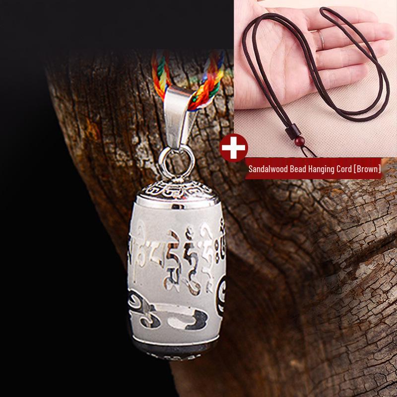 

Подвеска-амулет Мантра Ленгьян из титановой стали - Ретро, открывающийся амулет для мужчин и женщин