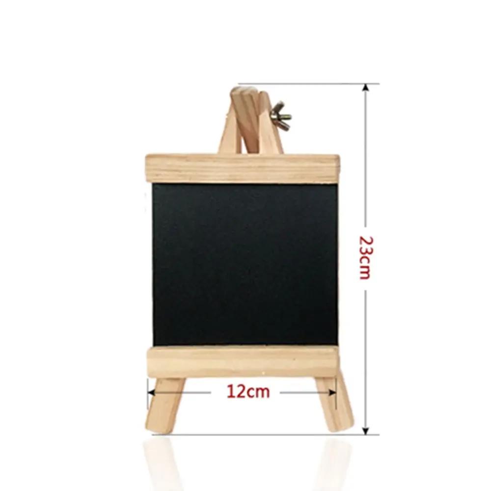 Multisize Collapsible Wooden Boards Practical Drawing Blackboard Durable Black Chalk Writing Supplies Pine Wood Easel for Kids