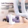 4-in-1 USB Rechargeable Multi-Functional Mini Fan with Phone Holder, Mirror, Flashlight, and Three-Speed Settings