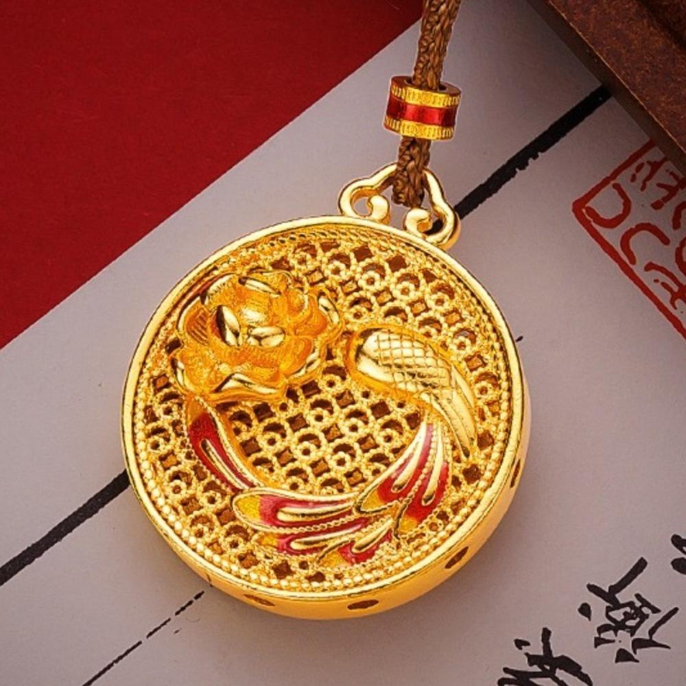 Fish Flower Pendant Necklace Butterfly Collarbone Chain Good Luck Chinese Style Necklace  Gifts